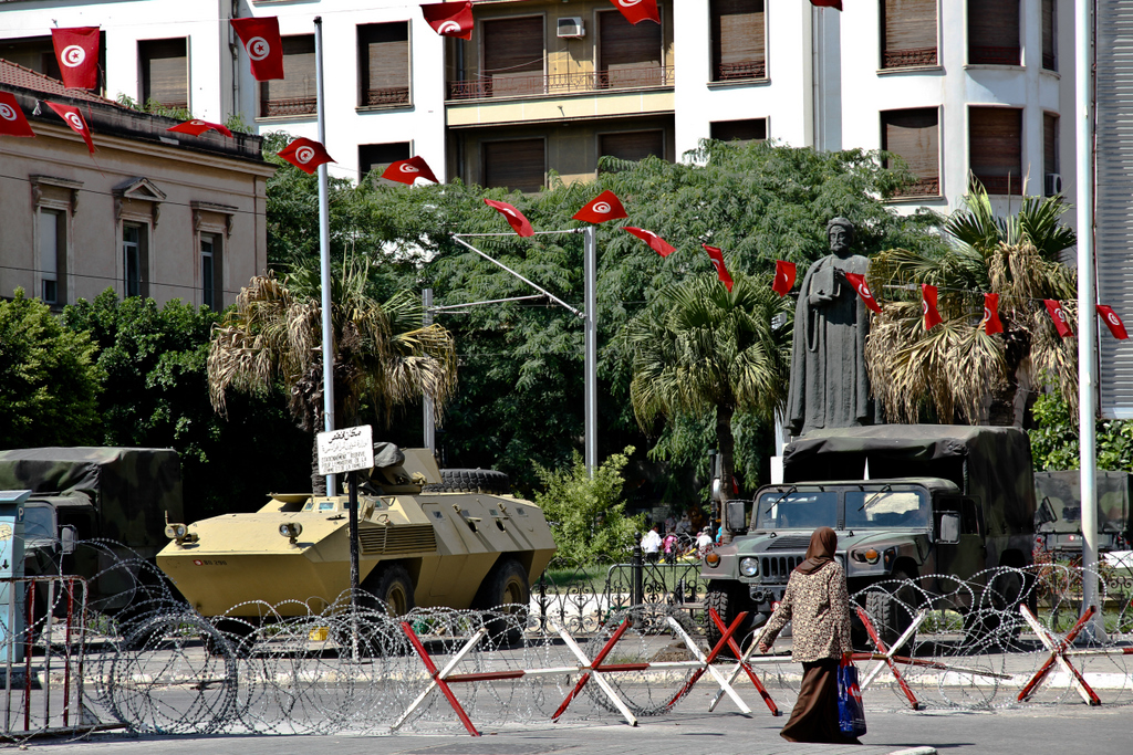  La statue d'Ibn Khaldun, Avenue Bourguiba à Tunis. Août 2011. (Photo : André Lange-Médart)