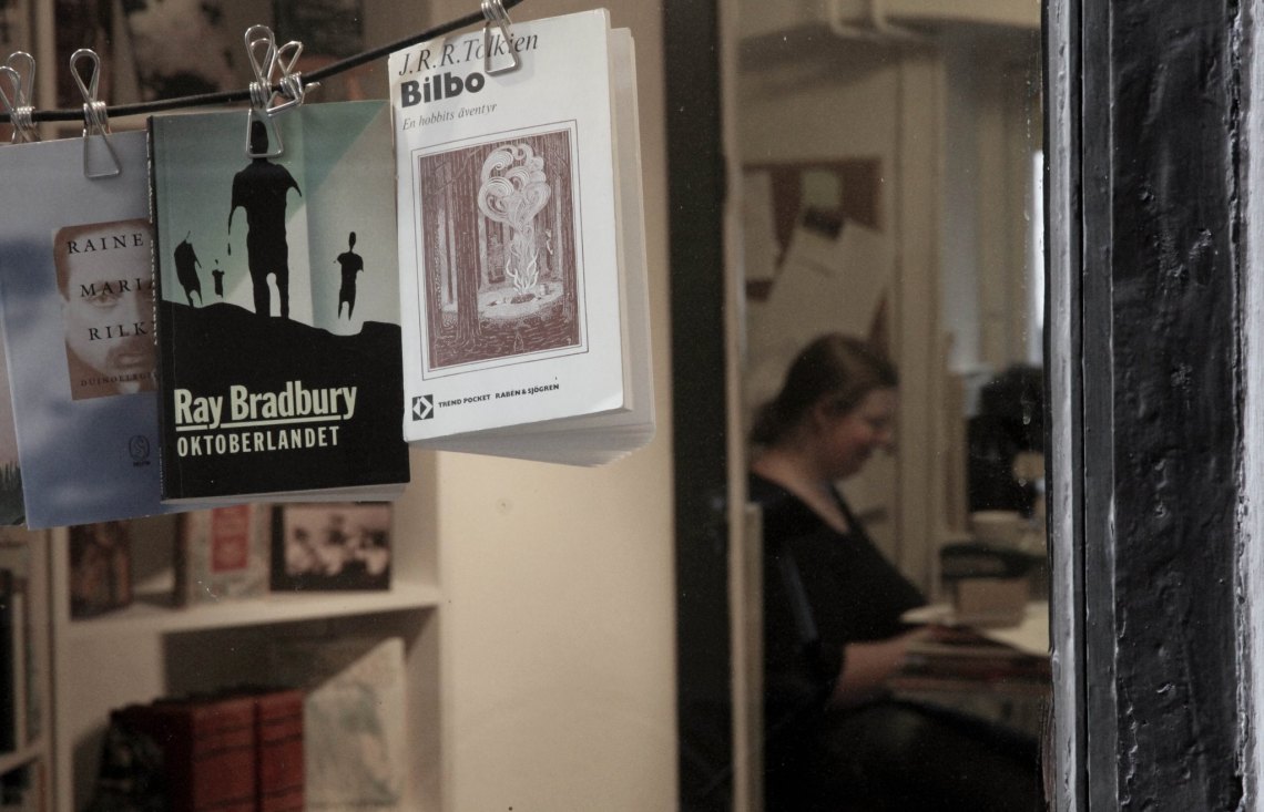 Une librairie dans la vielle ville de Stockholm (Photo : André Lange-Médart)