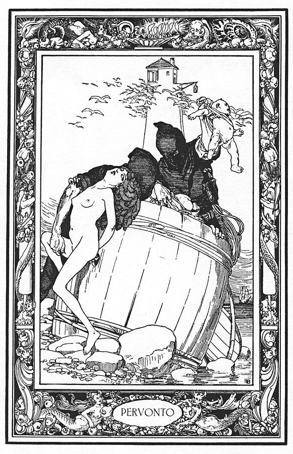 Illustration de Von Bayros pour une édition du Pentamerone.