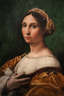 "Portrait de jeune femme" de Raffaello Sanzio (Musée des Beaux-Arts de Strasbourg)