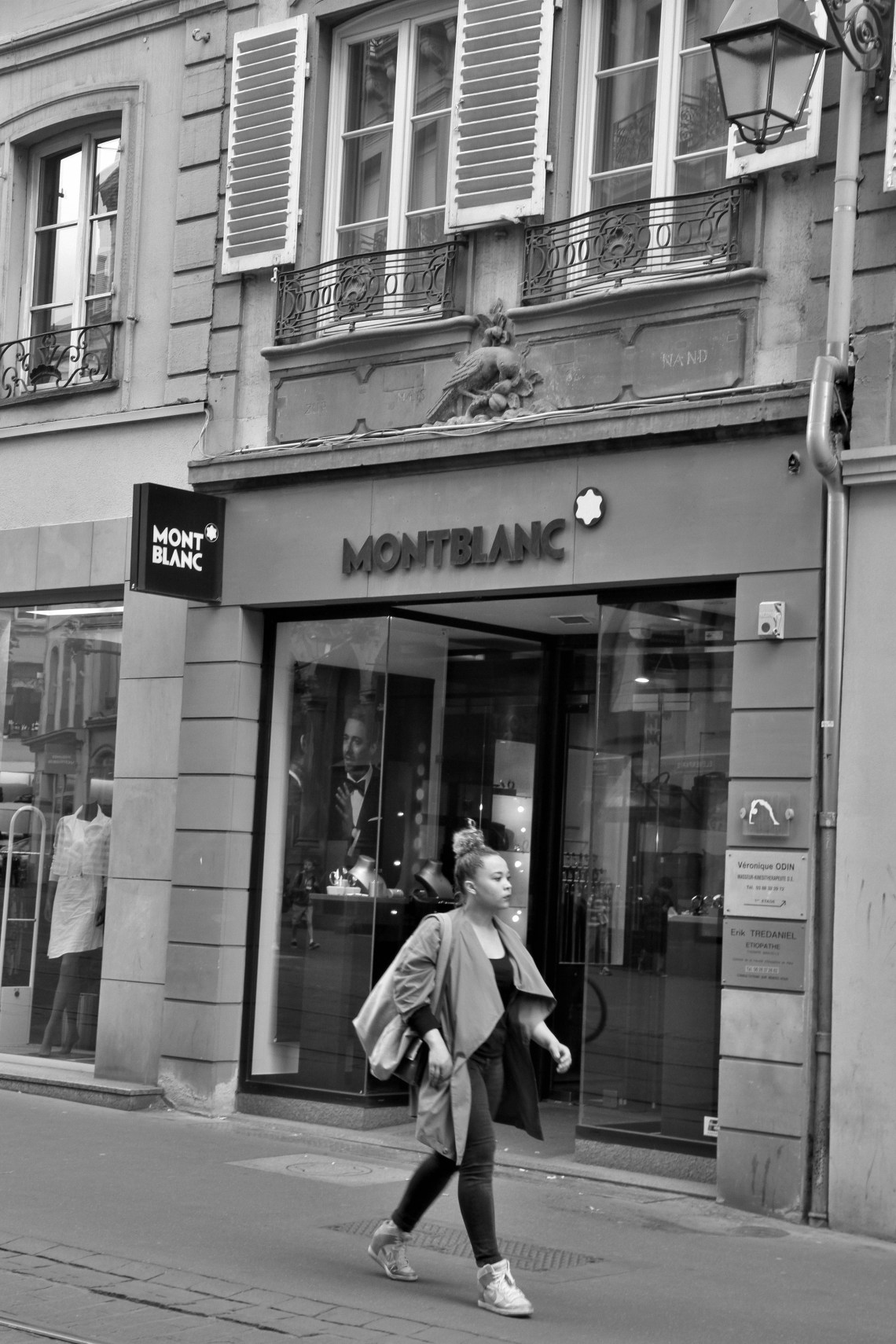 Ancienne Librairie de la Mésange. Rue de la Mésange, Strasbourg.