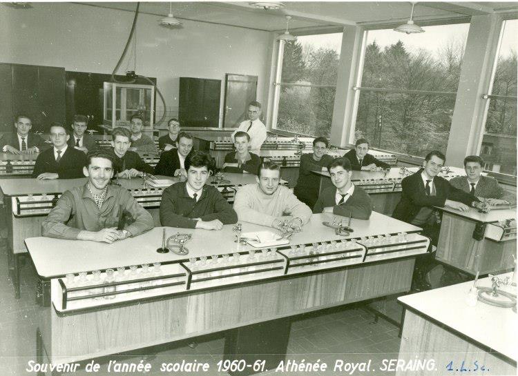 Album Athénée Air pur Seraing /Prof de jadis Professeur Léon LANGE 1ère L Sc 1961