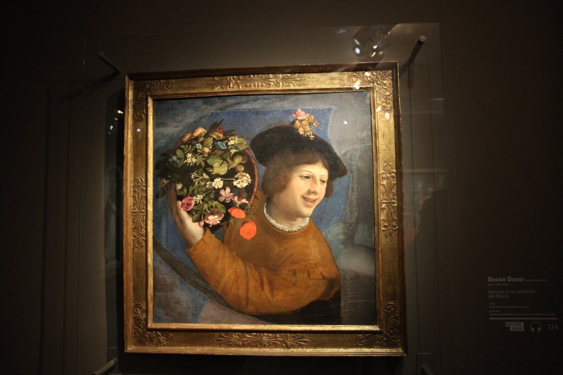 Dosso DOSSI, Garçon à la corbeille de fleurs, 1524.