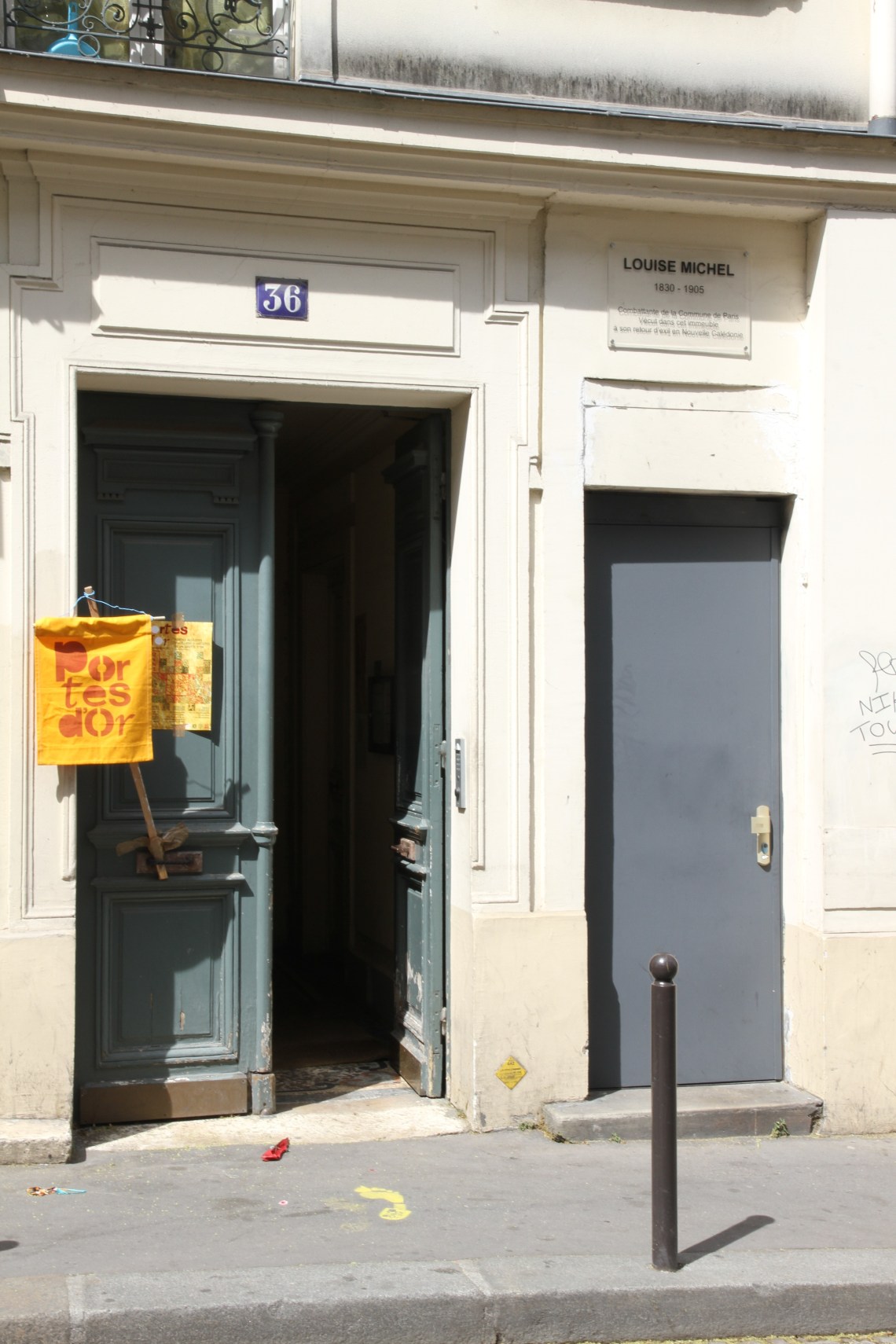 36 rue Polonceau, où habita Louise Michel après son retour de Nouvelle Calédonie. Photo : André Lange-Médart