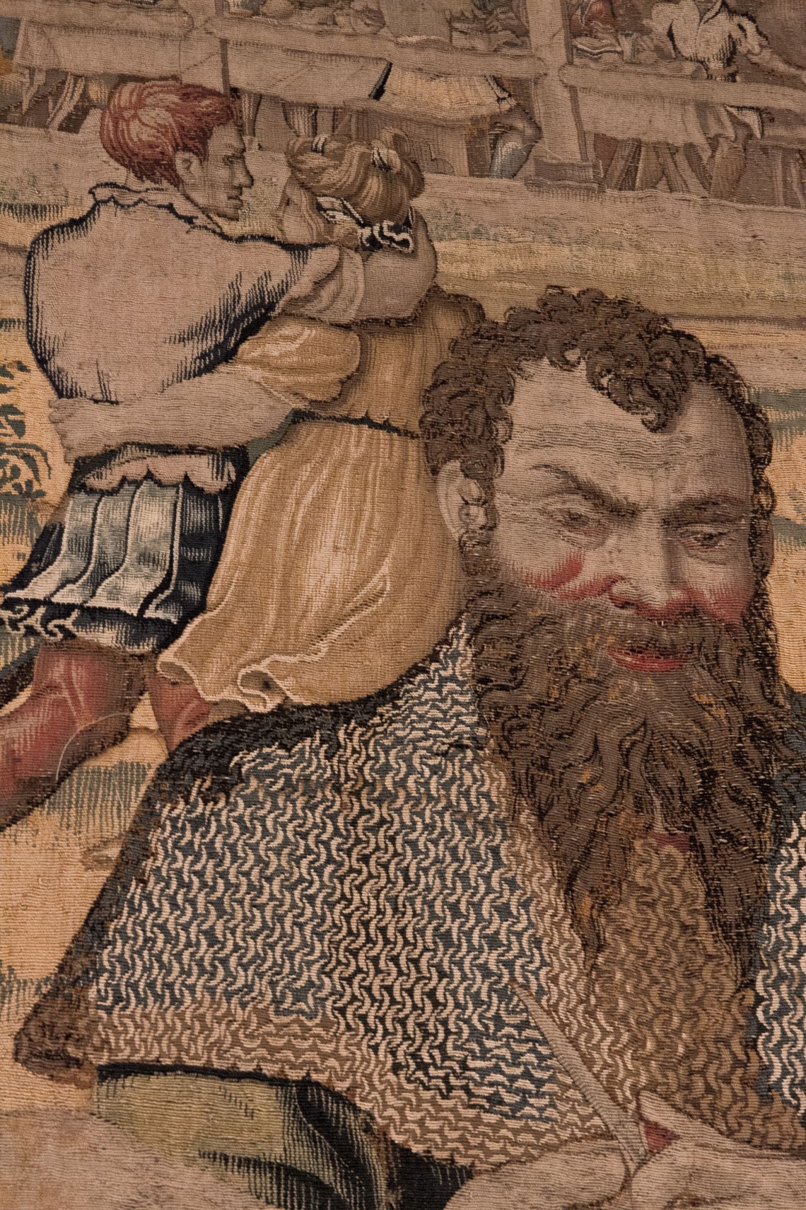 Jean Baudouyn, Le dîner du général (détail), Bruxelles, 1546-1548 (d'après Giulio Romano)