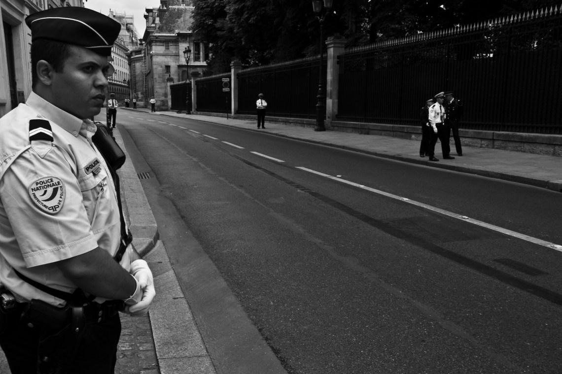  En attendant le Président du Mexique (Paris, 13 juillet 2015). Photo : André Lange-Médart