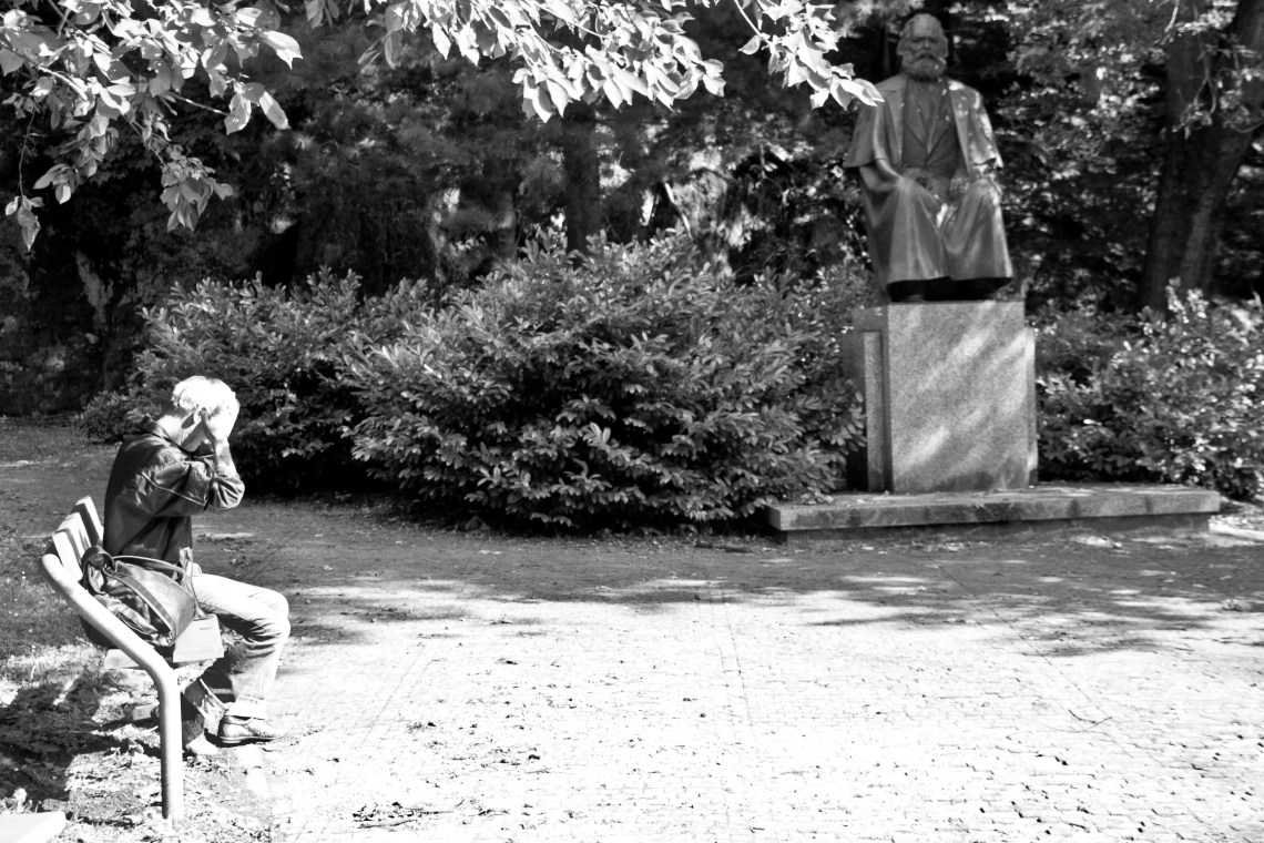 La statue de Karl Marx à Karlovy Vary Photo André lange-Médart
