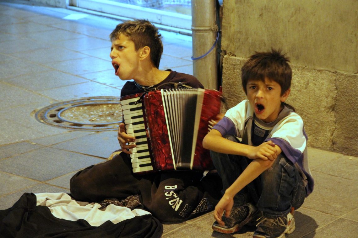 Enfants Roms, Sarajevo, juin 2012. Photo André Lange-Médart