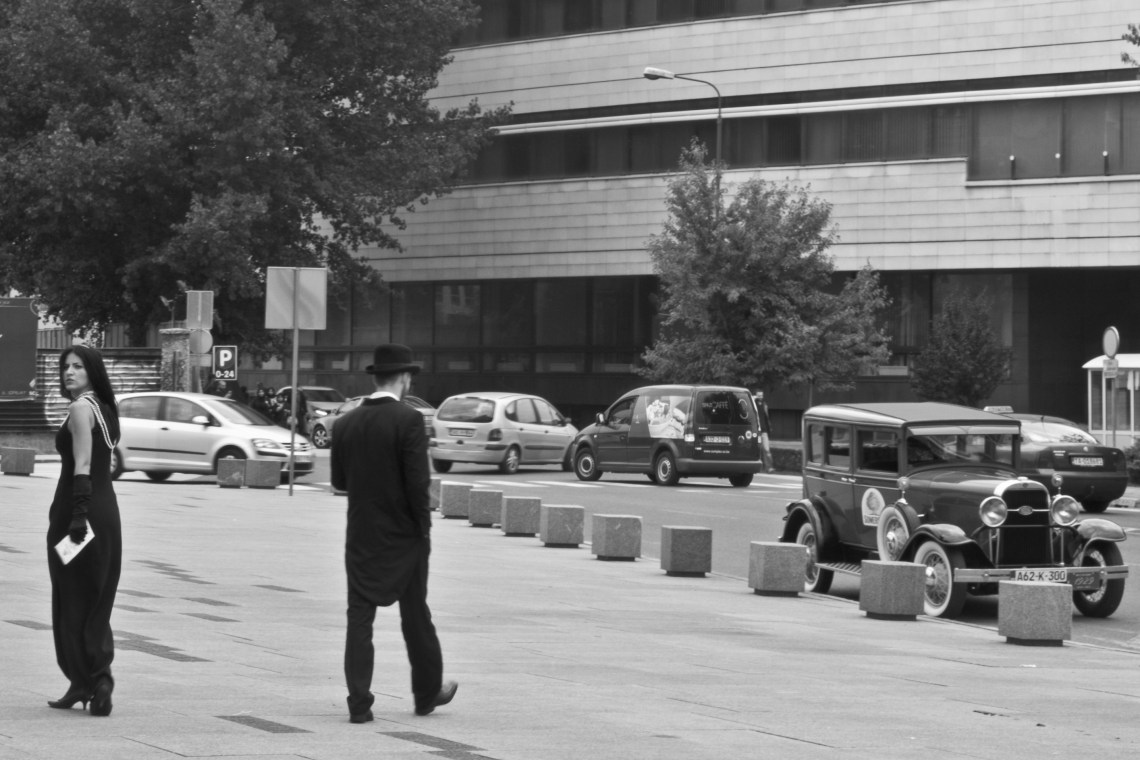 Devant le Sarajevo City Center (Sarajevo, août 2015). Photo André Lange-Médart