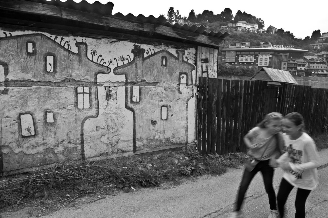 Sreet Art sur les hauteurs de Sarajevo (août 2015) Photo André Lange-Médart.
