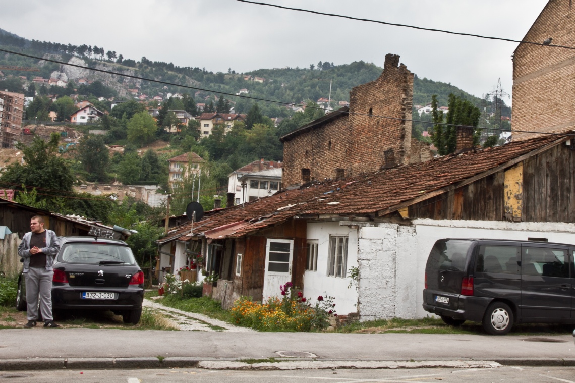 Derrière le Sarejo City Center (Sarajevo, août 2015) Photo André Lange-Médart