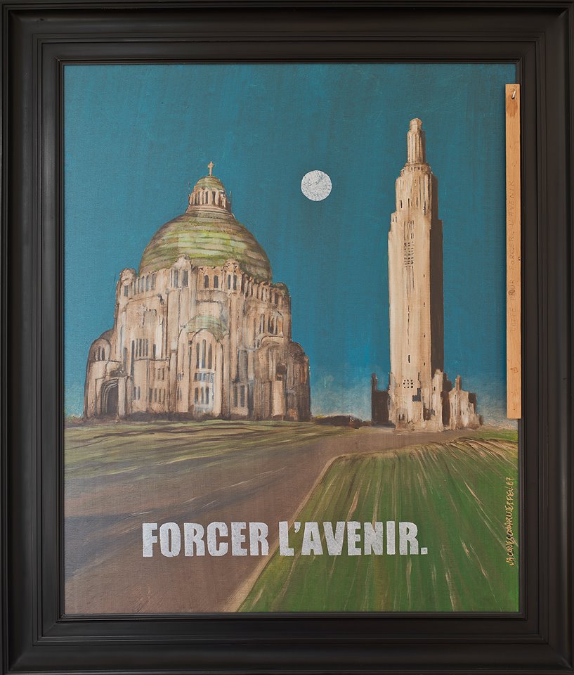 "Forcer l'avenir", toile de Jacques Charlier (collection privée)