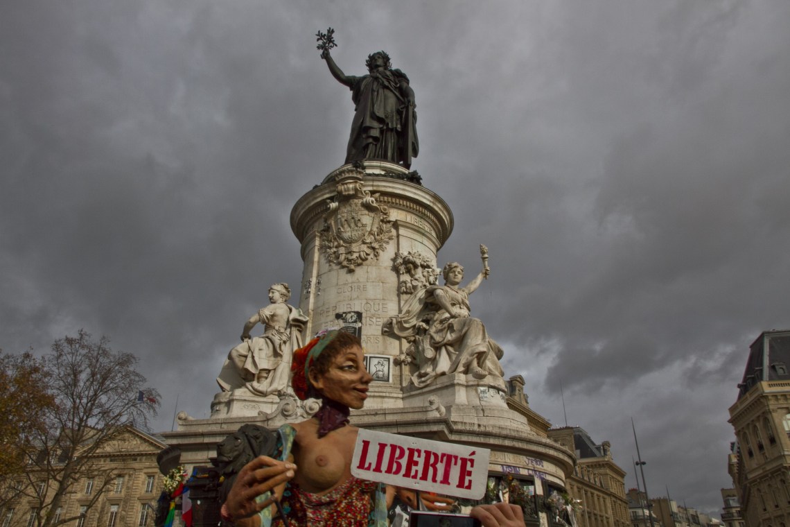 Place de la République, 29 novembre 2015 (Photo : André Lange-Médart)