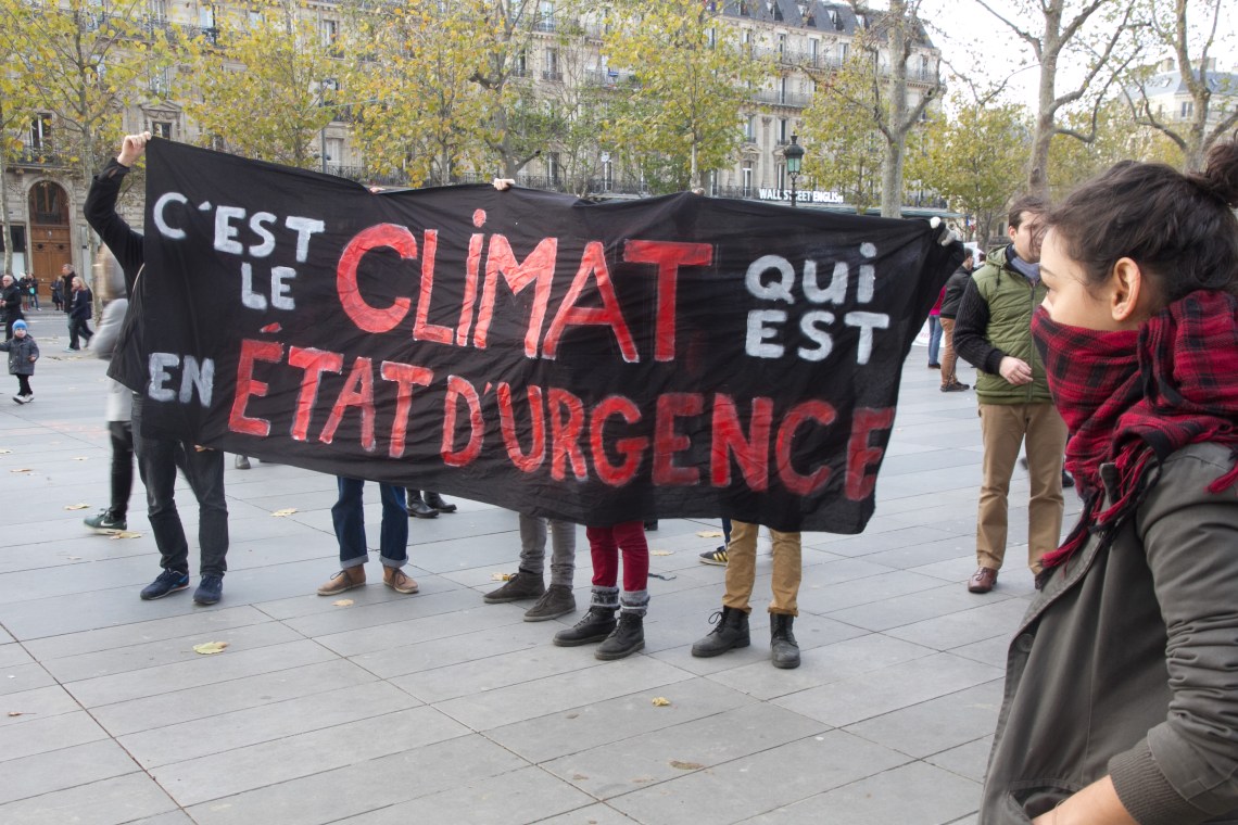 "C'est le climat qui est en état d'urgence" (Photo André Lange-Médart)